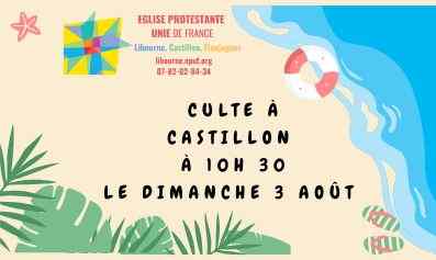 Culte au temple de Castillon