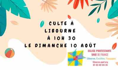 Culte au temple de Libourne