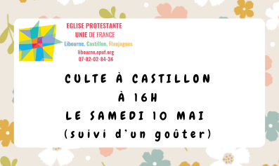 Culte au temple de Castillon