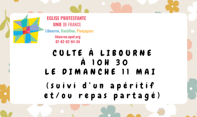 Culte au temple de Libourne