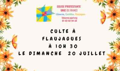 Culte au temple de Flaujagues