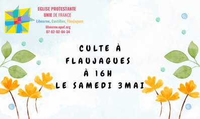 Culte au temple de Flaujagues