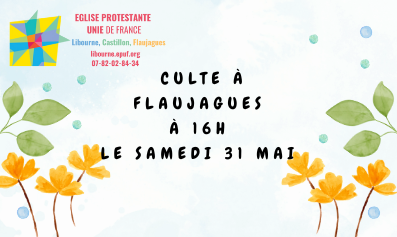 Culte au temple de Flaujagues